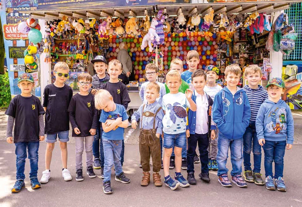 Die Wilden Jungs bei ihrer Königsermittlung auf dem Wiesnfest 2023.